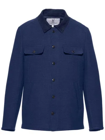 Norwegian Wool Oslo Wool Shirt Jacket In Blue