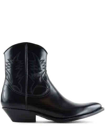 Notabene Django Leather Boots In Black