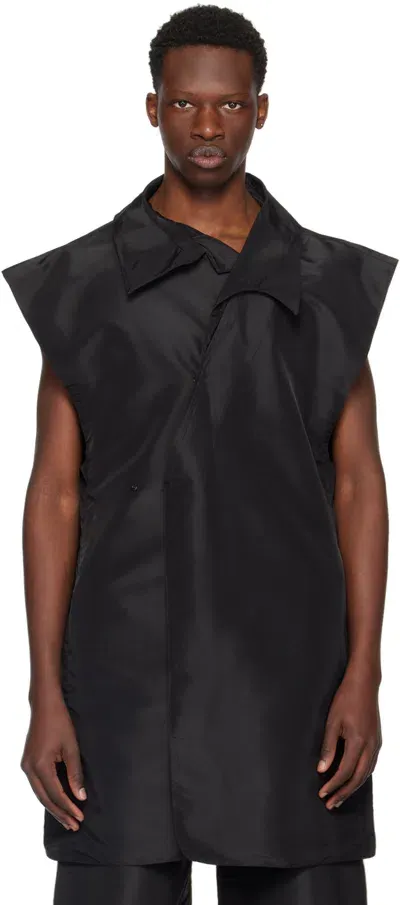 Nuba Black Cap Sleeve Shirt