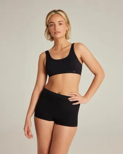 Nudea The Essentials Crop Top In Black And Bare 03