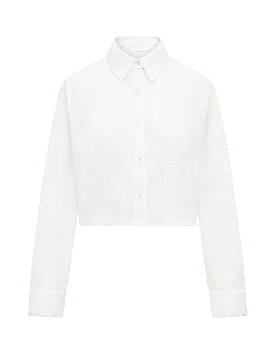 Nudea Women's The Cropped Shirt - Cotton White