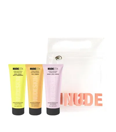 Nudestix 3-step Citrus Skin Renewal Set For Make-up In White