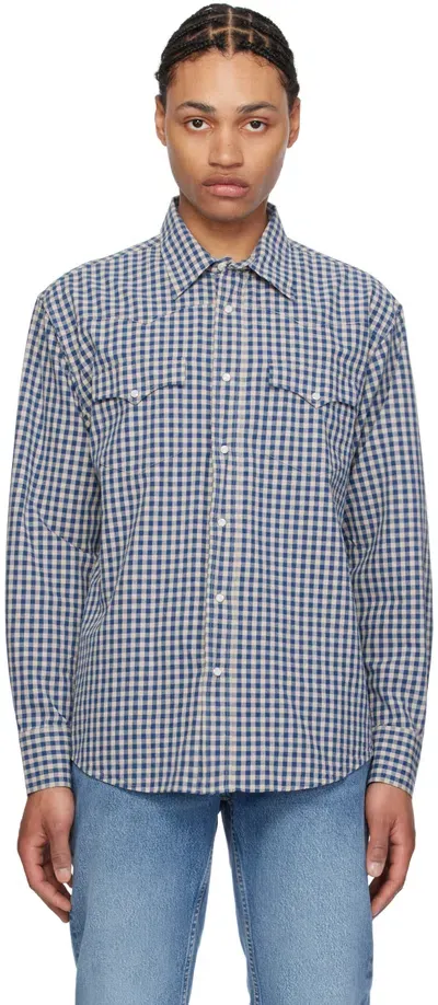 Nudie Jeans Blue Sigge Shirt In Indigo