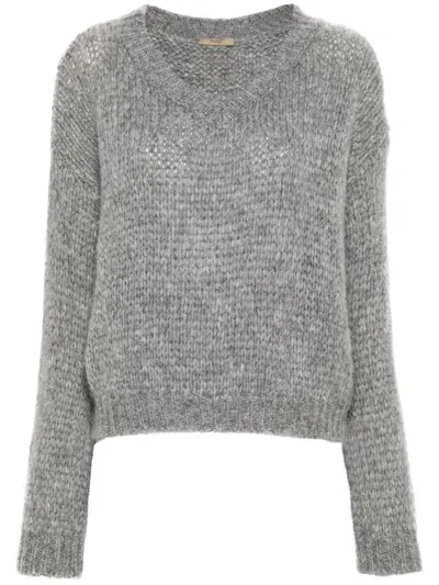 Nuur Chunky-knit Sweater In Grey