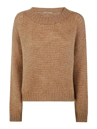 Nuur Crew-neck Jumper In Brown