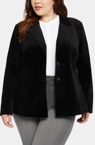 Nydj Classic Velveteen Blazer In Black