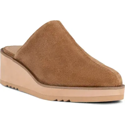 Nydj Edmond Wedge Mule In Cognac