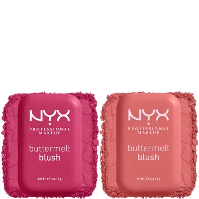 Nyx Professional Makeup Buttermelt Powder Blush Up To 12h Wear Blush Bundle (various Shades) - Butta Than Before