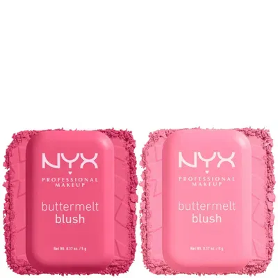 Nyx Professional Makeup Buttermelt Powder Blush Up To 12h Wear Blush Bundle (various Shades) - My Butta Half