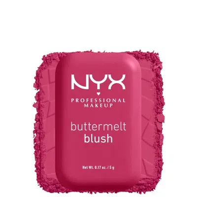 Nyx Professional Makeup Buttermelt Powder Blush Up To 12h Wear, Fade And Transfer Resistant (various Shades) - Butta Than Be In Butta Than Before