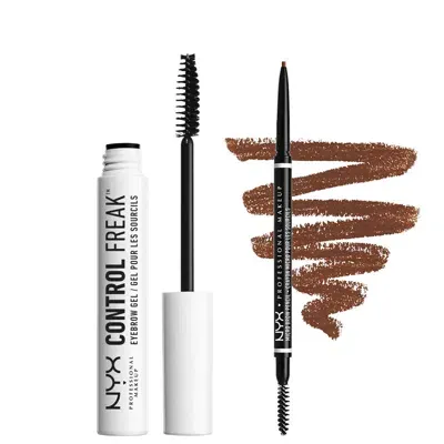 Nyx Professional Makeup Tame And Define Brow Duo (various Shades) - Brunette In White