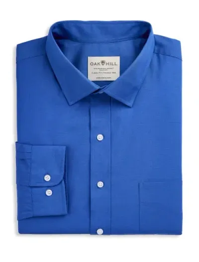 Oak Hill Broadcloth Dress Shirt In French Blue