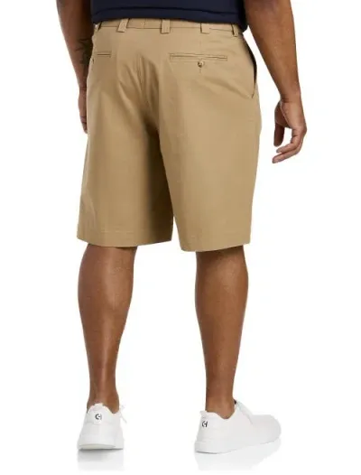 Oak Hill By Dxl Comfort Stretch Chino Shorts In Khaki