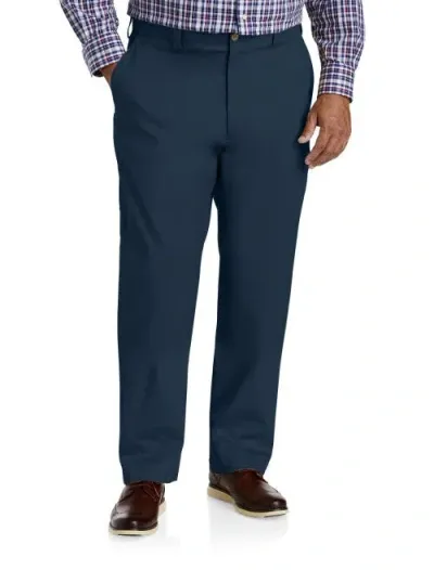 Oak Hill By Dxl Straight-fit Tech Pants In Blue Nights