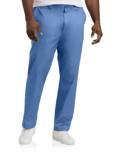 Oak Hill By Dxl Straight-fit Tech Pants In Quiet Harbor