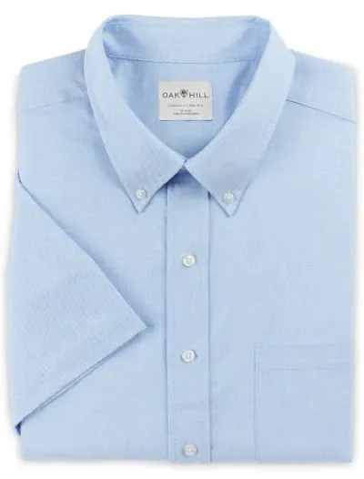 Oak Hill Pinpoint Dress Shirt In Blue