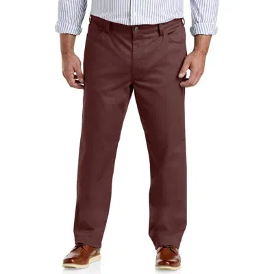 Oak Hill Premium By Dxl Oak Hill Straight-fit Tech Pants In Bitter Chocolate