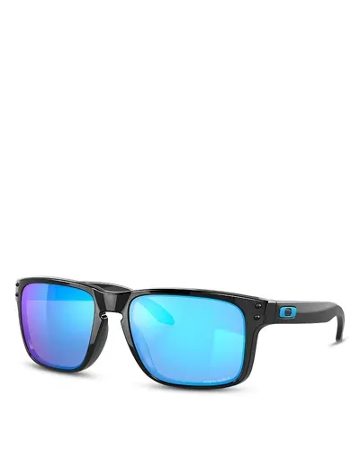 Oakley Holbrook Square Sunglasses, 57mm In Black/blue Solid