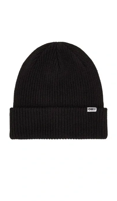 Obey Bold Organic Beanie In Black