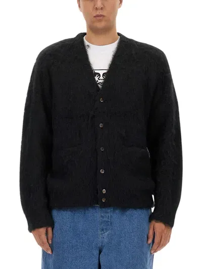 Obey Cardigan "patron" In Black