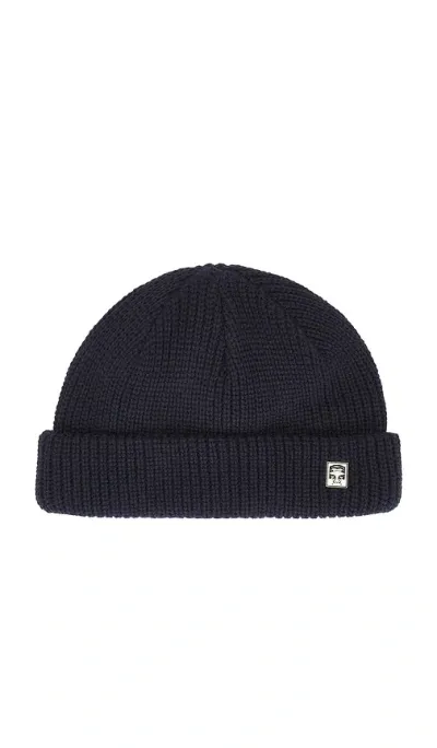 Obey Micro Beanie In Academy Navy