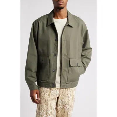 Obey Oliver Shirt Jacket In Tea Leaf