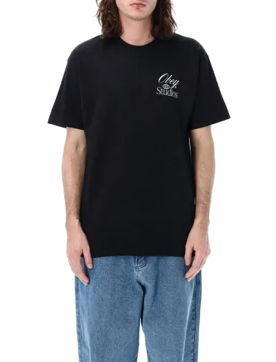 Obey Studios Tee In Black