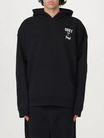 Obey Sweatshirt  Men Color Black In Schwarz