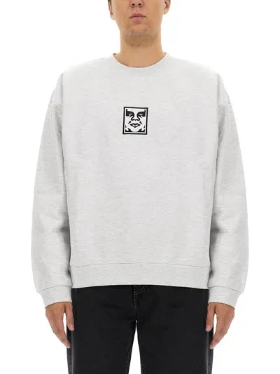 Obey Sweatshirt With Logo In Grey