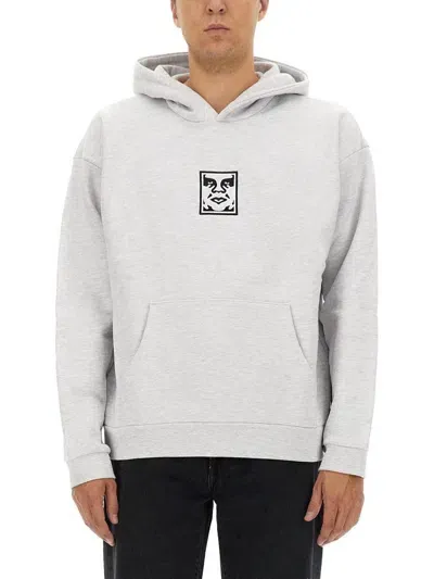 Obey Sweatshirt With Print In Grey