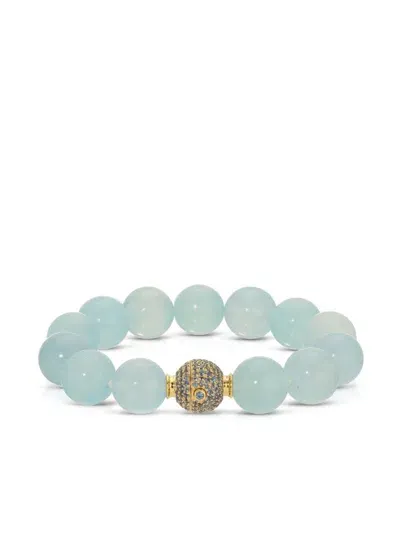 Octavia Elizabeth 18kt Yellow Gold Aquamarine Bracelet