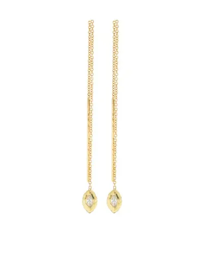 Octavia Elizabeth 18kt Yellow Gold Nesting Diamond Earring In 金色