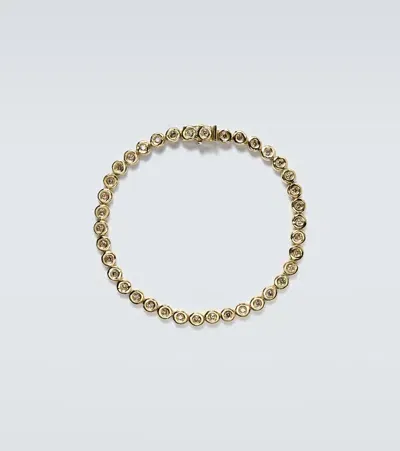 Octavia Elizabeth Blossom 18kt Gold Tennis Bracelet With Diamonds