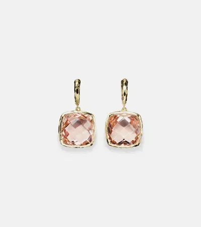 Octavia Elizabeth Serenity 18kt Gold Earrings With Morganite