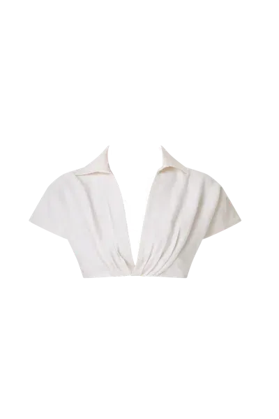 Odette + Odile Renata Crop Top In White