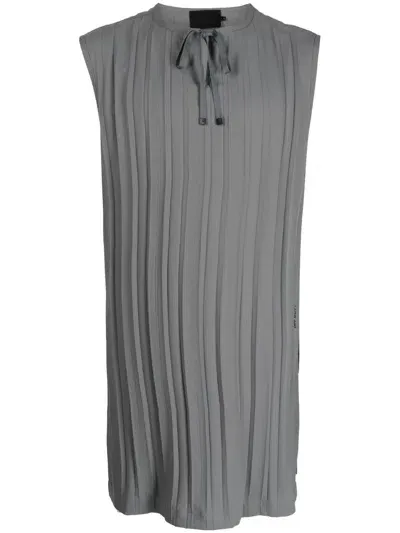 Off Duty Bund Sleeveless Tunic In Grey