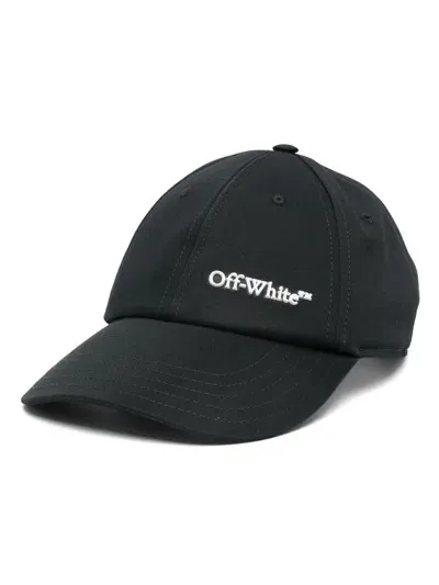 Off-white 3d Logo Bksh Baseball Cap In Black White