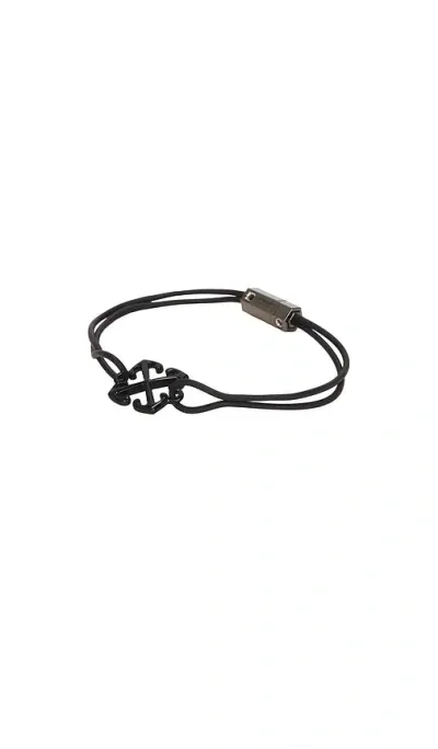 Off-white Arrow Rubber Bracelet In Black