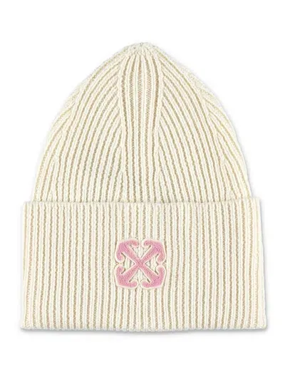 Off-white Arrow Beanie In Neutrals