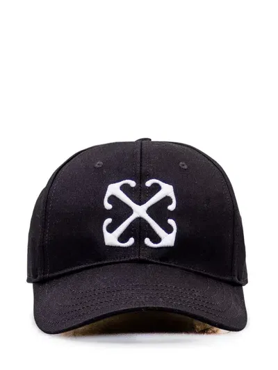 Off-white Arrow Hat In Black