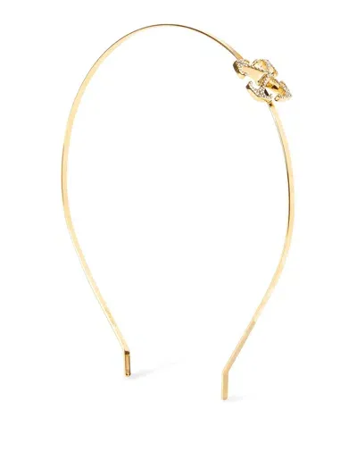 Off-white Arrow Headband In Dorado