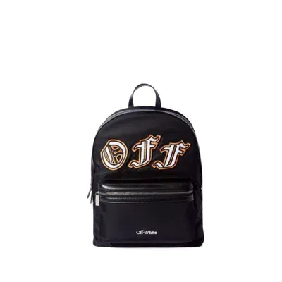 Off-white Backpacks In Black/yellow