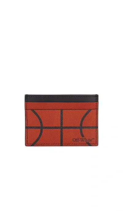 Off-white Basket Card Case In Orange