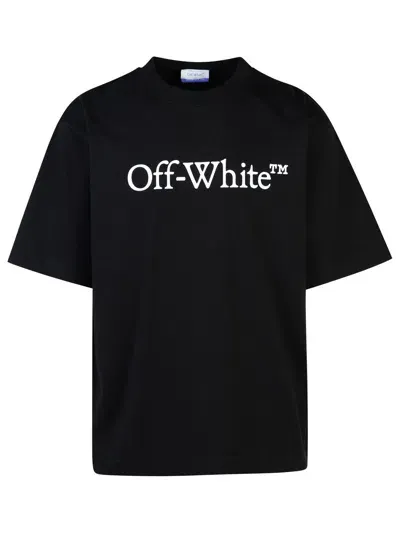 Off-white Off White 'big Bookish' Black Cotton T Shirt In Black White