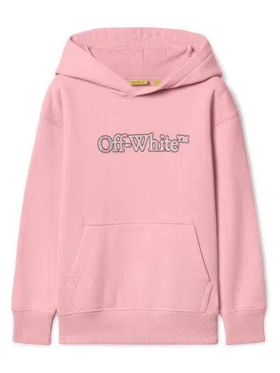 Off-white Kids' Pink Big Bookish Hoodie