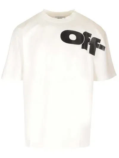 Off-white Black Skate T-shirt With Shared Logo In White