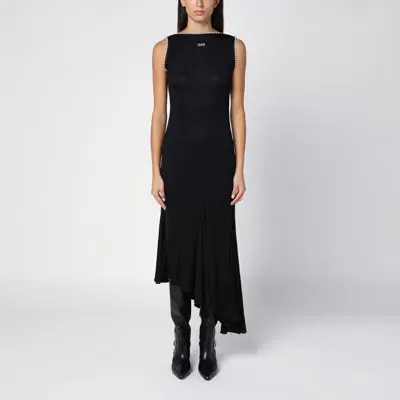 Off-white Black Stretch Jersey Dress