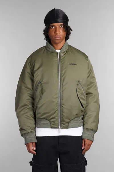 Off-white Bomber In Green