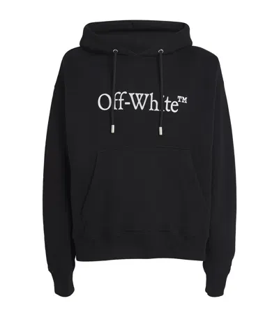 Off-white Bookish Logo Hoodie In Black