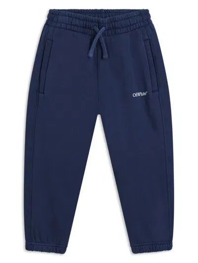 Off-white Kids' Bookish Sweatpants In Blue